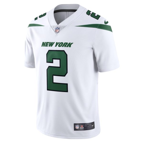 Men's New York Jets Zach Wilson Nike Spotlight White Vapor Limited Jersey - GNE DROP424