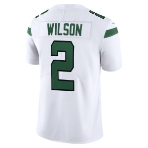 Men's New York Jets Zach Wilson Nike Spotlight White Vapor Limited Jersey - GNE DROP424