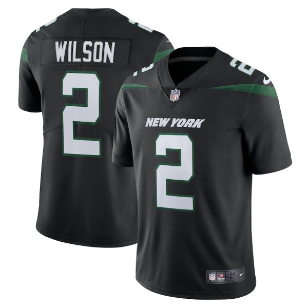 Men's New York Jets Zach Wilson Nike Stealth Black Vapor Limited Jersey - GNE DROP430