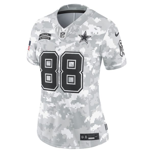 Women's Dallas Cowboys CeeDee Lamb Nike Arctic Camo 2024 Salute to Service Limited Jersey - GNE DROP067