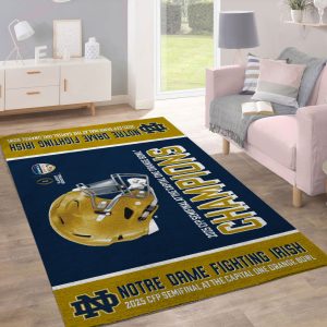 Notre Dame Fighting Irish Football Rectangular Rug - MAITM 9555