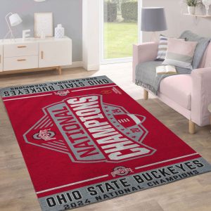 Ohio State Buckeyes Football Rectangular Rug - MAITM 9670