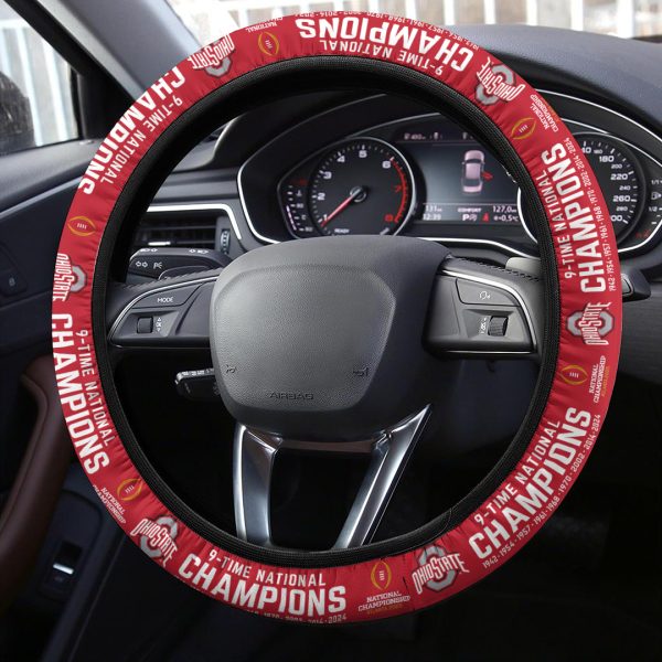 Ohio State Buckeyes Football Steering Wheel Cover - MAITM 9691