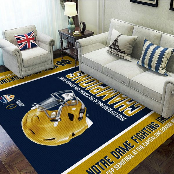 Notre Dame Fighting Irish Football Rectangular Rug - MAITM 9555