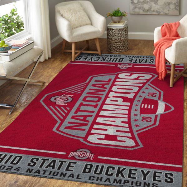 Ohio State Buckeyes Football Rectangular Rug - MAITM 9670