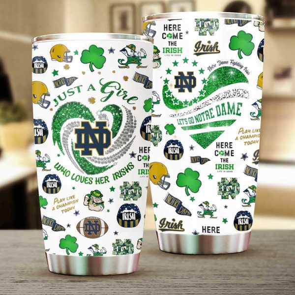 Notre Dame Fighting Irish Football Tumbler Cup - MAITM 9599