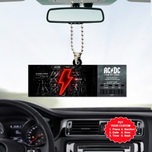 Personalized AC/DC Custom Shape 2-sided Acrylic Car Ornament - MAITM 9641