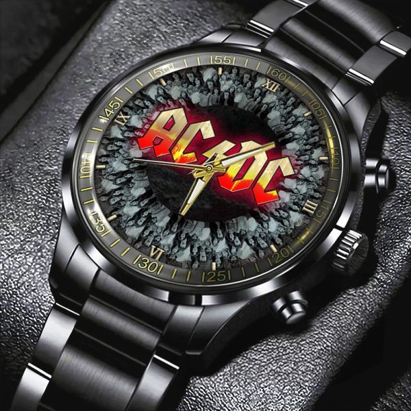 AC/DC Black Stainless Steel Watch - GNE NEW16