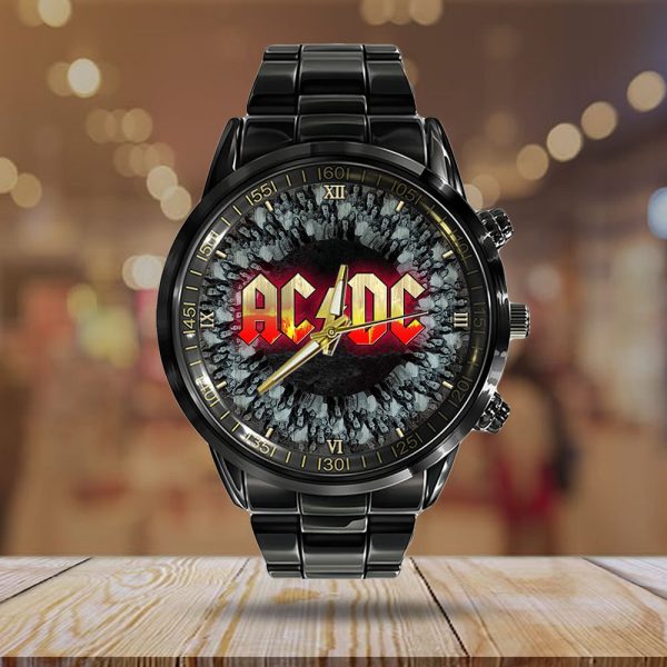 AC/DC Black Stainless Steel Watch - GNE NEW16