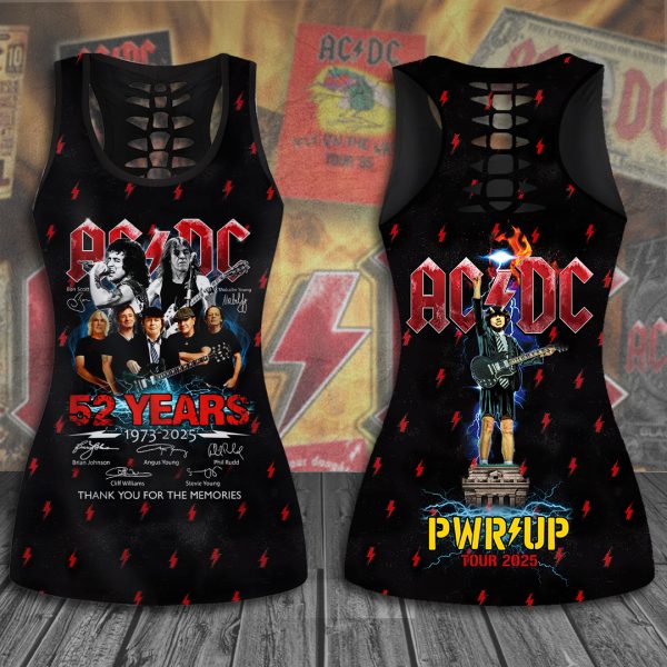 AC/DC Hollow Tank Top Leggings - HOATT 7799