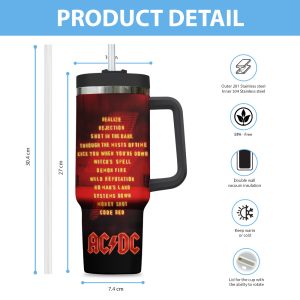 AC/DC 40oz Stanley Tumbler - ANHNV 5817