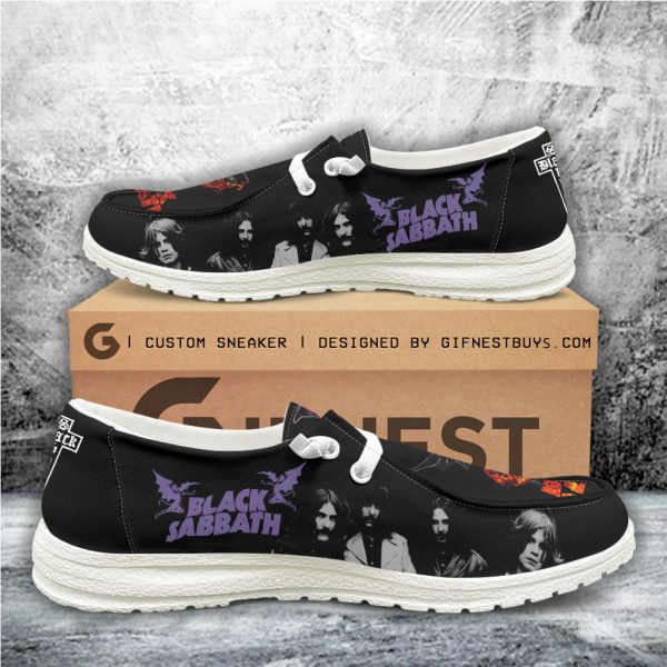 Black Sabbath Custom Hey Dude Shoes - ANHNV 5820