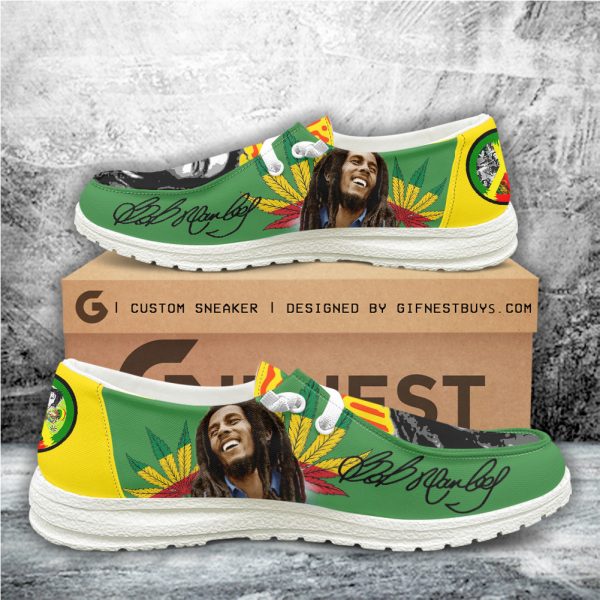 Bob Marley Custom Hey Dude Shoes - ANHNV 5825