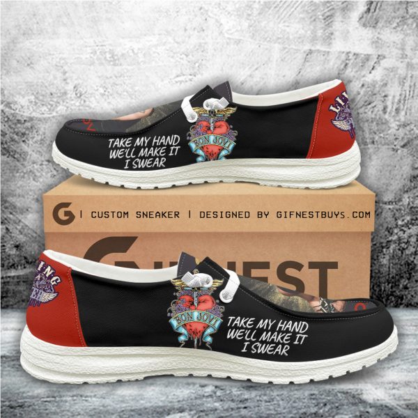 Bon Jovi Custom Hey Dude Shoes - ANHNV 5831