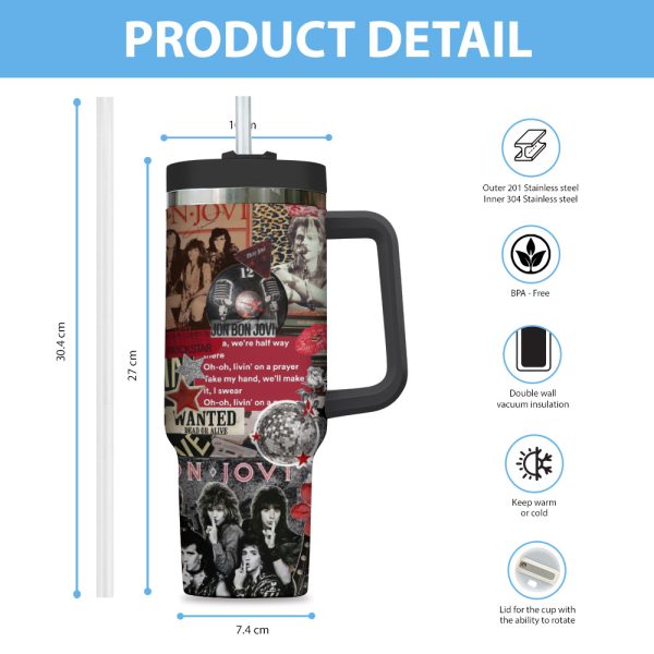 Bon Jovi 40oz Stanley Tumbler - ANHNV 5834