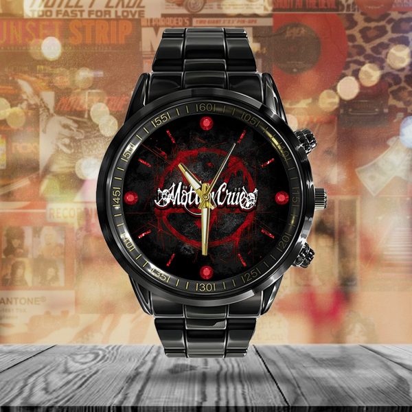 Mötley Crüe Black Stainless Steel Watch - ANHNV 5838