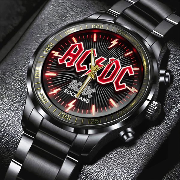 AC/DC Black Stainless Steel Watch - ANHNV 5862