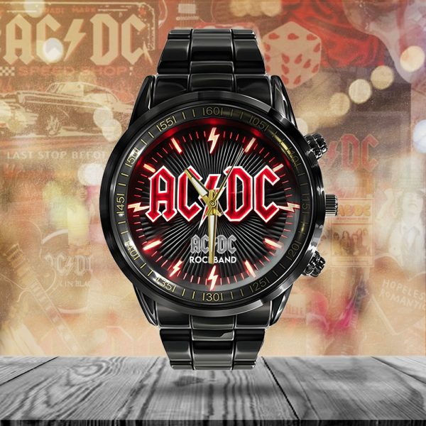 AC/DC Black Stainless Steel Watch - ANHNV 5862