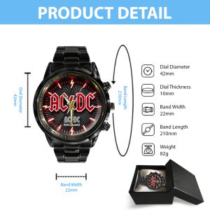 AC/DC Black Stainless Steel Watch - ANHNV 5862