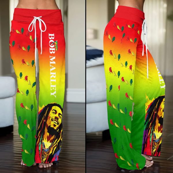 Bob Marley High-Waisted Straight-Leg Trousers - ANHNV 5874