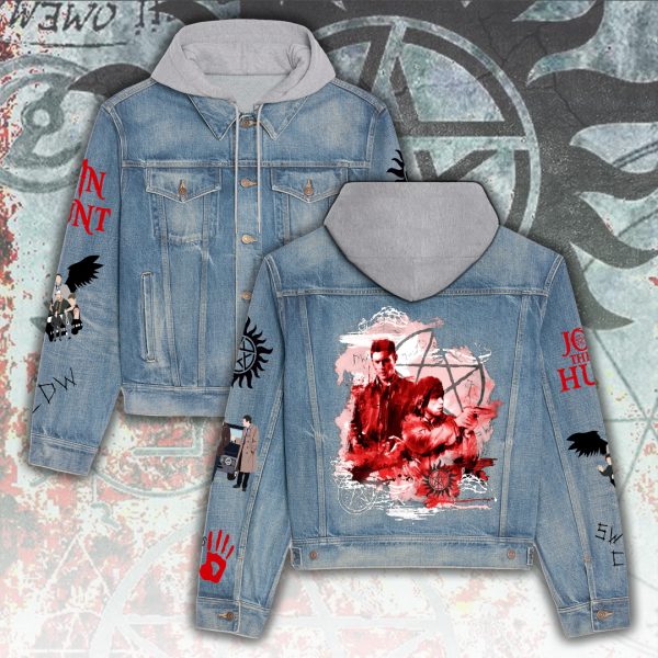 Supernatural Women's Denim Hood Jacket - ANHNV 5886