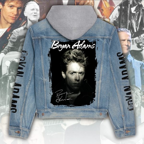 Bryan Adams Women's Denim Hood Jacket - ANHNV 5930