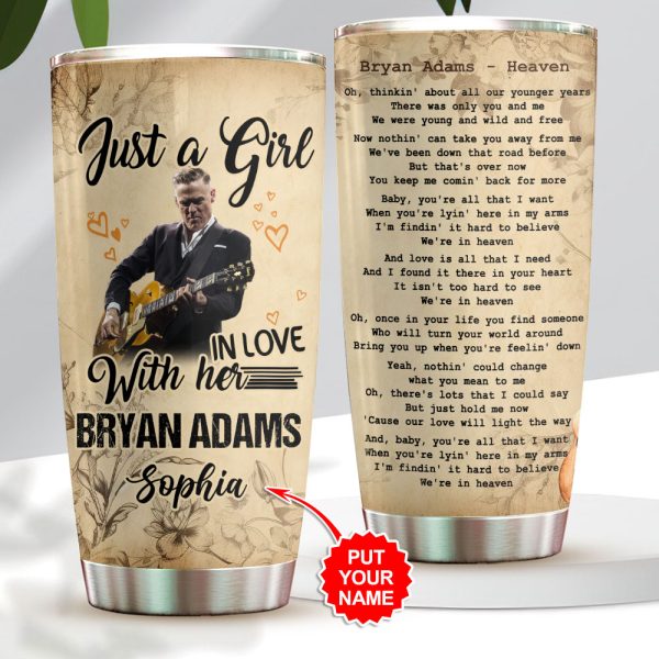 Personalized Bryan Adams Tumbler Cup - VANDH 4134