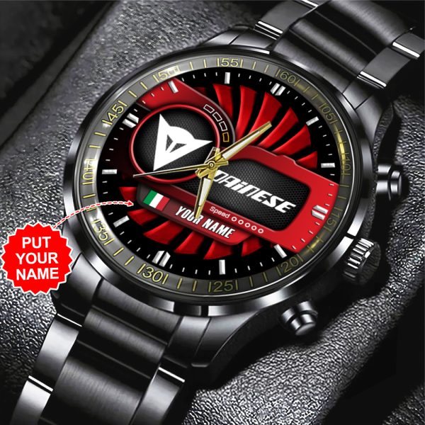 Personalized Dainese Black Stainless Steel Watch - TANTN 10552