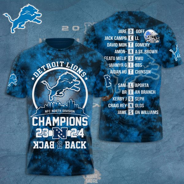 Detroit Lions 3D Apparel – TANTN 10355