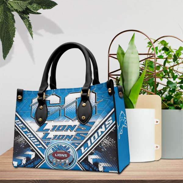 Detroit Lions Leather HandBag - VANDH 4140