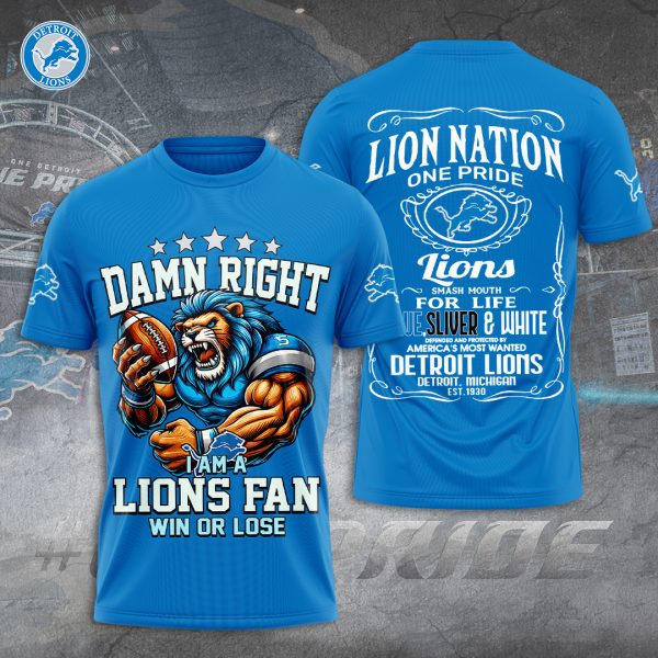 Detroit Lions 3D Apparel - TANTN 10490