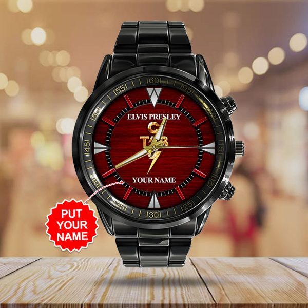 Personalized EP Music Black Stainless Steel Watch - HOATT 7847