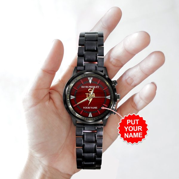 Personalized EP Music Black Stainless Steel Watch - HOATT 7847