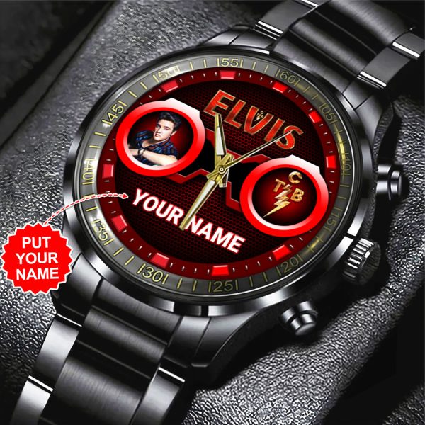 Personalized EP Music Black Stainless Steel Watch - HOATT 7850