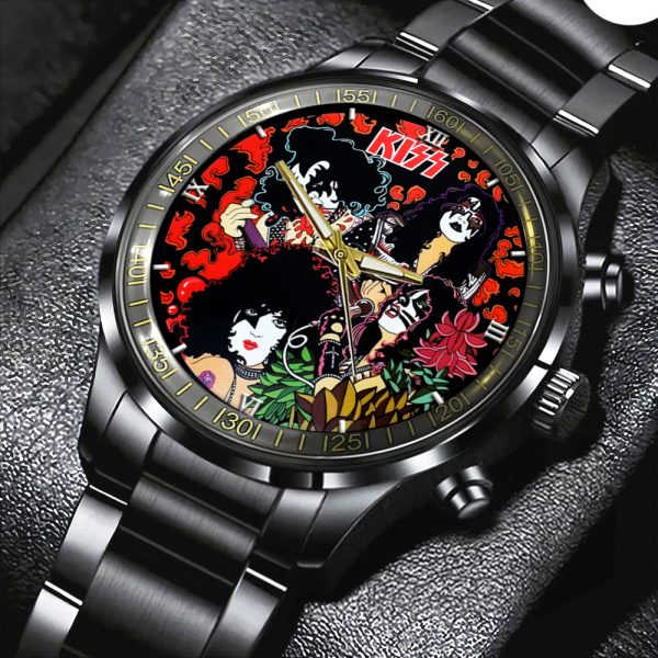 Kiss Band Black Stainless Steel Watch - GNE NEW23