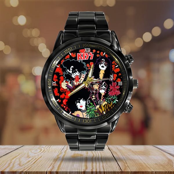 Kiss Band Black Stainless Steel Watch - GNE NEW23