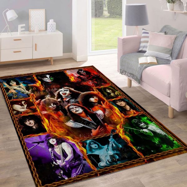 Kiss Band Rectangular Rug - HOATT 7931