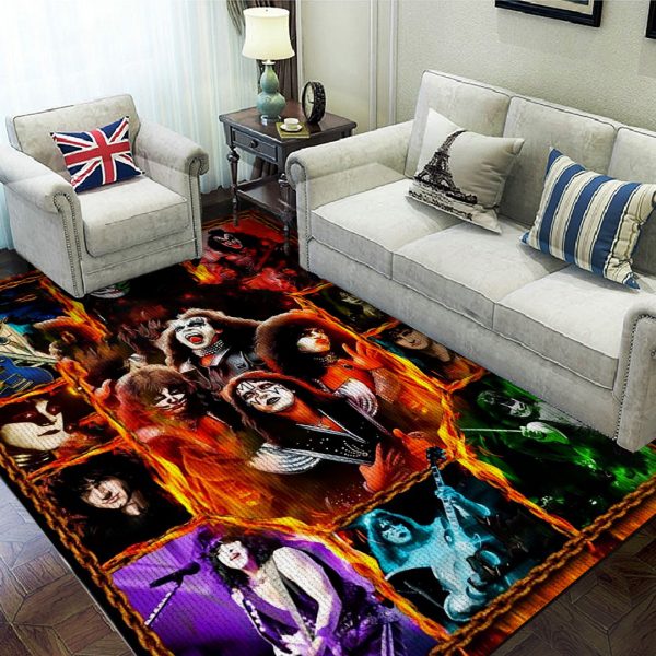 Kiss Band Rectangular Rug - HOATT 7931