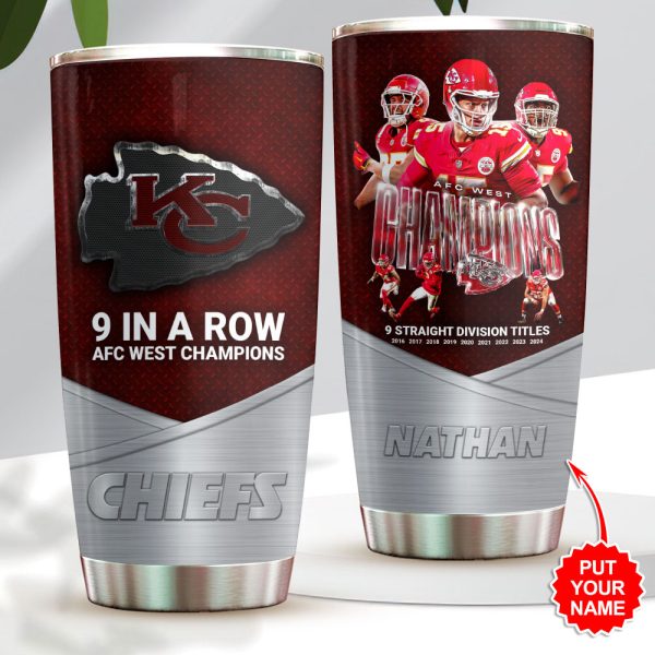 Personalized Kansas City Chiefs Tumbler Cup - HOATT 7788