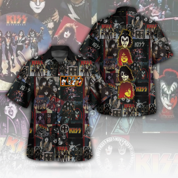 Kiss Band 3D Hawaiian Shirt - GNE 2466