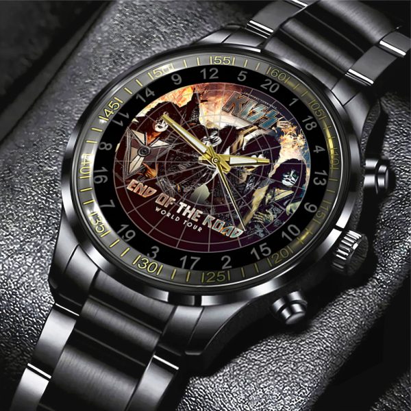 Kiss Band Black Stainless Steel Watch - TANTN 10505