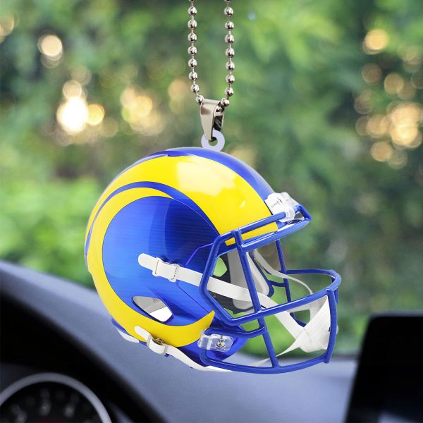 Los Angeles Rams Custom Shape 2-sided Acrylic Car Ornament - TANTN 10500