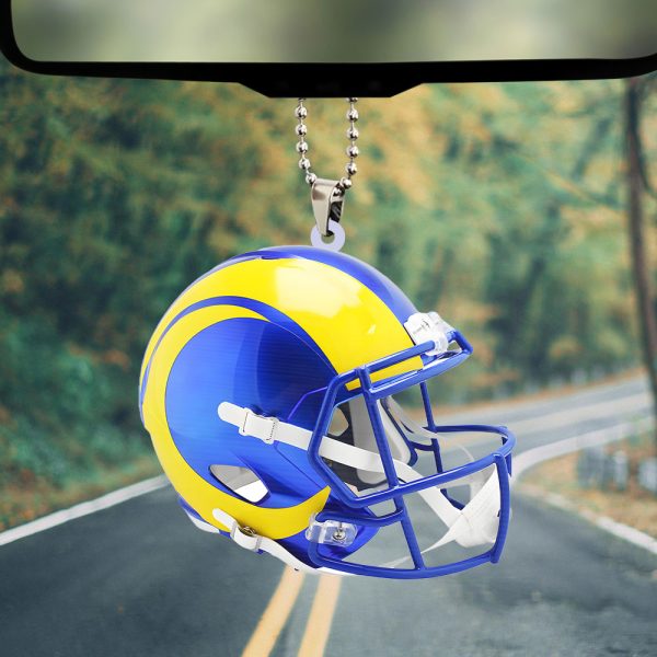 Los Angeles Rams Custom Shape 2-sided Acrylic Car Ornament - TANTN 10500