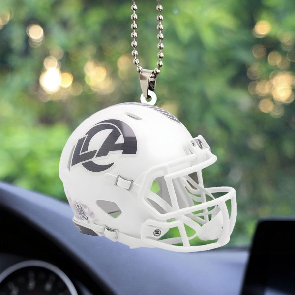 Los Angeles Rams Custom Shape 2-sided Acrylic Car Ornament - TANTN 10502