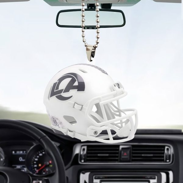 Los Angeles Rams Custom Shape 2-sided Acrylic Car Ornament - TANTN 10502