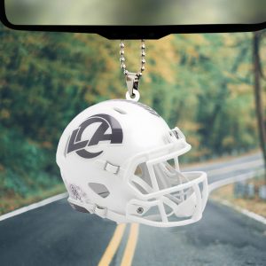 Los Angeles Rams Custom Shape 2-sided Acrylic Car Ornament - TANTN 10502