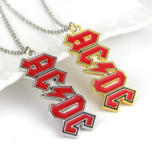 AC/DC Alloy Pendant Necklace - MAITM DROP002