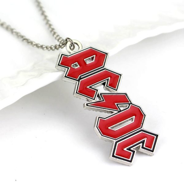 AC/DC Alloy Pendant Necklace - MAITM DROP002