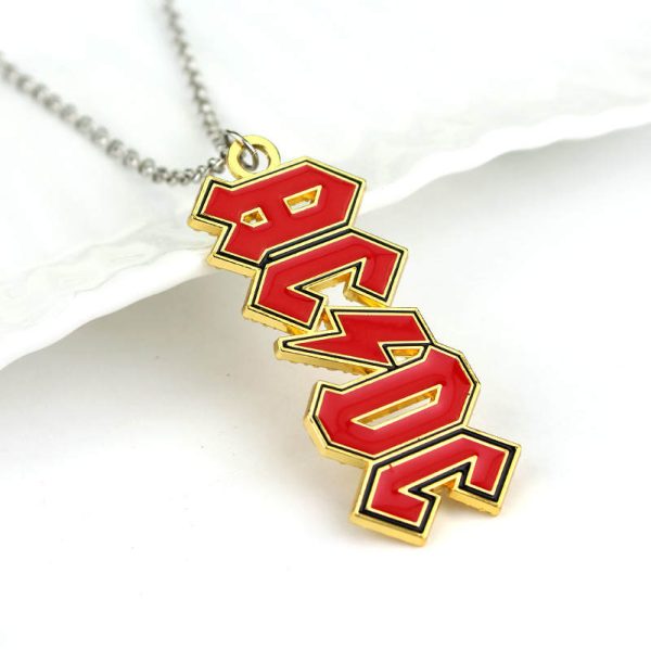 AC/DC Alloy Pendant Necklace - MAITM DROP002