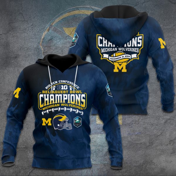 Michigan Wolverines Football 3D Apparel - TANTN 10298